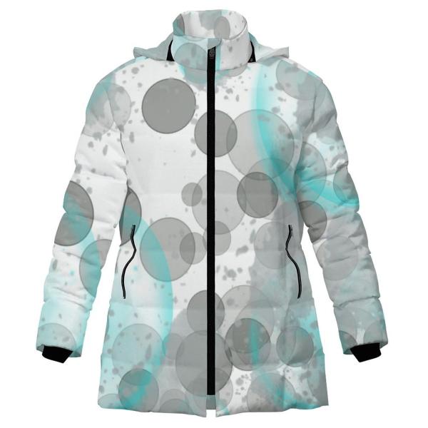 Warme Winterjacke mit Hundemotiv Elli – Popart Hundemotiv, 96% Polyester, 4% Spandex Unisex CD, bunt, Größe S-6XL, Mischlinge, Mix, Französische Bulldogge, Bully