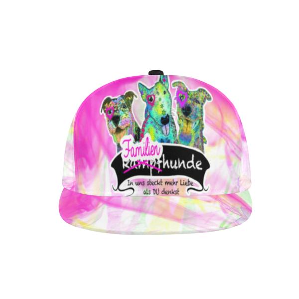 Trendige Damen & Herren Baseball Cap | Streetwear & Streetstyle Mütze mit bunten Hundemotiven der Rassen American Staffordshire Terrier, AmStaff, Staff, Staffi, Pitbull Terrier, Pit, Piti, Mischling, Mix, SOKA, Listenhund