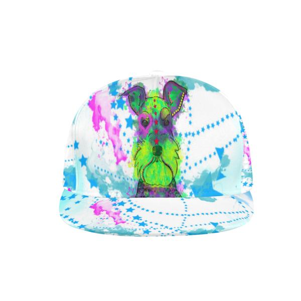 Cap Fido – Baumwoll-Polyester-Mix, verstellbar, Unisex, One Size, bunt, Mix, Schnauzer, Zwergschnauzer