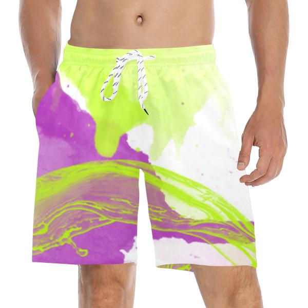 Badehose mit Giraffenmotiv- Badehose, Shorts, Strand, bunt, Swimwear, Bademode, afrikanische Tiere, Afrika