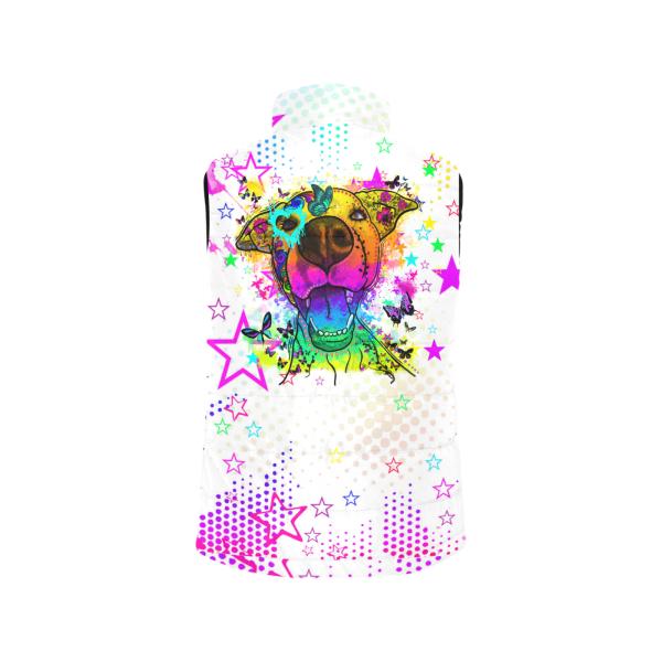 Weste mit Hundemotiv Hazel - 100 % Polyester, Wattiertes Futter, Ärmellos, bunt, Hundemotiv, AmStaff, Staff, Staffordshire, Pitbull, Pit