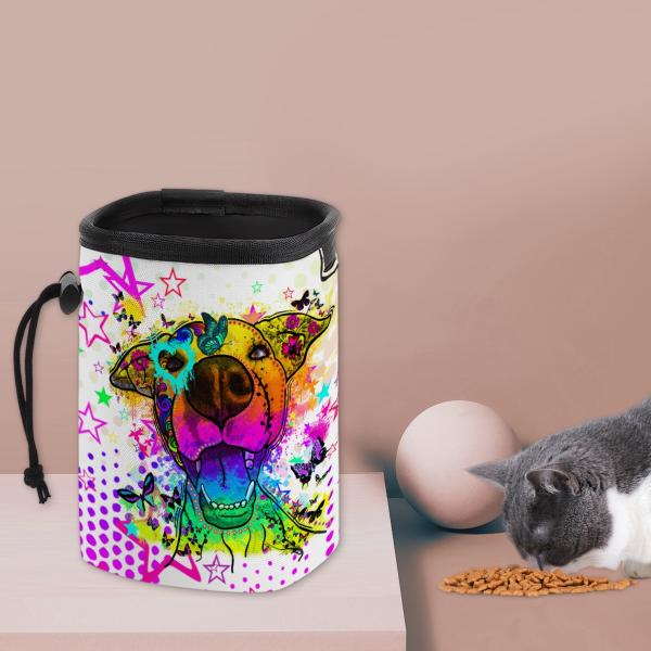 NomNom Bag Hazel - Leckerchenbeutel, Leckerli, Futterbeutel, bunt, Oxfordstoff, AmStaff, Staffordshire, Pit, Pitbull, SOKA, Listenhund