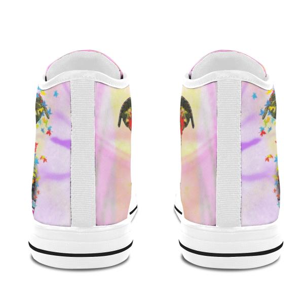 Sneaker mit Hundemotiv Hexe - Turnschuh, Sportschuh, bunt, Unisex, Grösse 36-46, Mischling, Mix, Staffordshire, AmStaff, Staff, SOKA, Listenhund