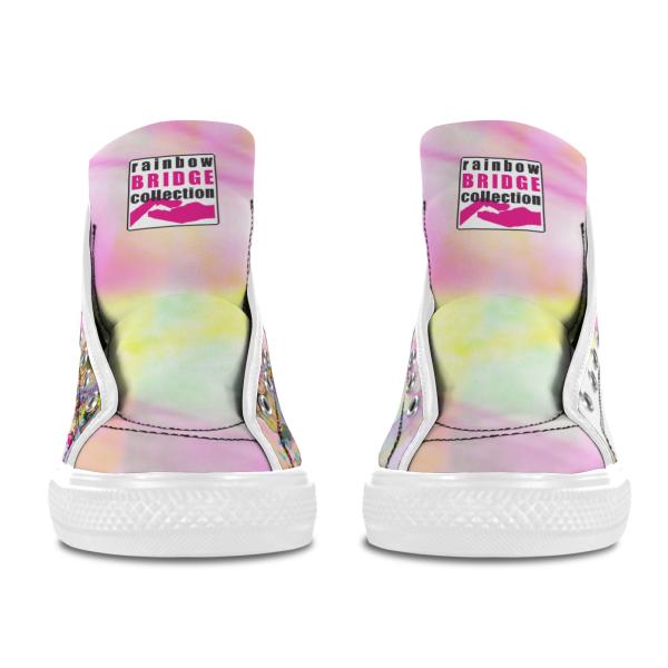 Sneaker mit Hundemotiv Hexe - Turnschuh, Sportschuh, bunt, Unisex, Grösse 36-46, Mischling, Mix, Staffordshire, AmStaff, Staff, SOKA, Listenhund