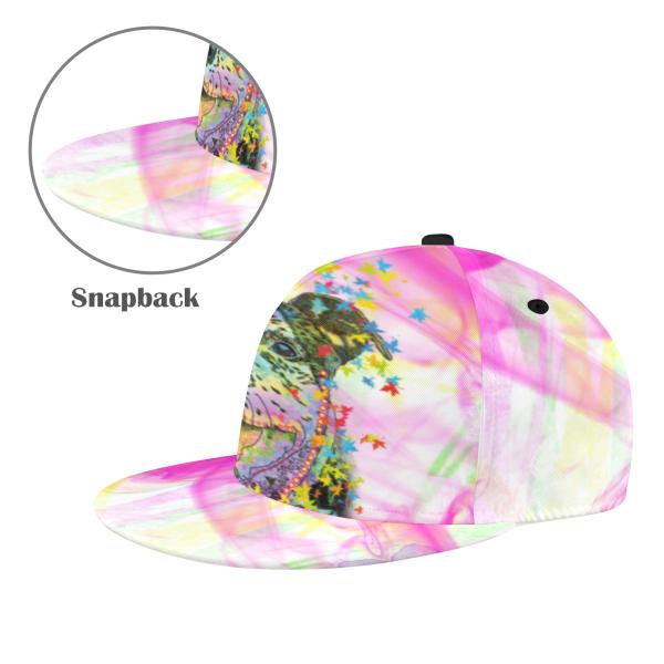 Trendige Damen & Herren Baseball Cap | Streetwear & Streetstyle Mütze mit bunten Hundemotiven der Rassen American Staffordshire Terrier, AmStaff, Staff, Staffi, Pitbull Terrier, Pit, Piti, Mischling, Mix, SOKA, Listenhund