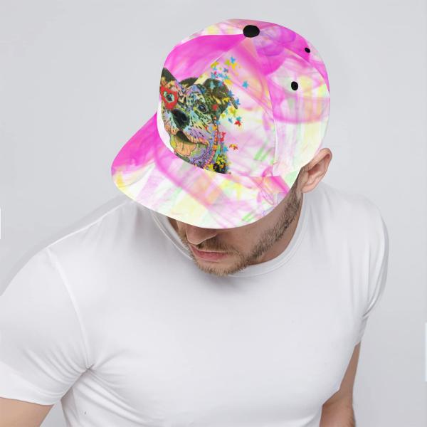 Cap Hexe – Baumwoll-Polyester-Mix, verstellbar, Unisex, One Size, bunt, Mischling, Mix, AmStaff, Staff, Staffordshire, Pitbull, Pit, SOKA, Listenhund