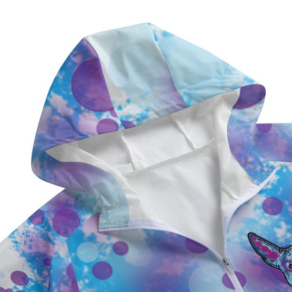 Regenjacke it Hundemotiv Hunter Detailauschnitt Kapuze