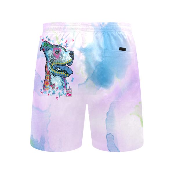 Badehose mit Hundemotiv JayJay - Badehose, Shorts, Strand, bunt, Swimwear, Bademode, Staffordshire, AmStaff, Staff, Pitbull, Pit, SOKA, Listenhund