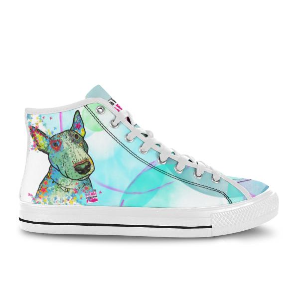 Sneaker mit Hundemotiv Kalli - Turnschuh, Sportschuh, bunt, Unisex, Grösse 36-46, Mischling, Mix, SOKA, Listenhund, Bulllterrier, Bulli,