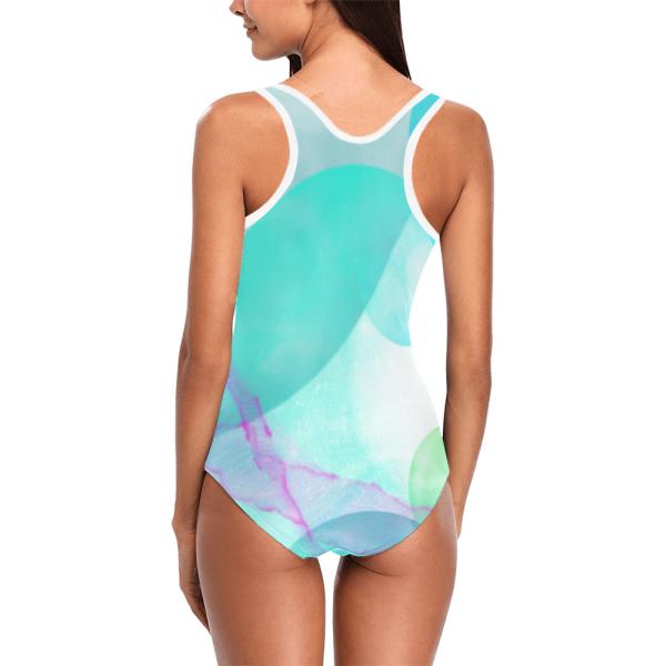 Badeanzug Hundemotiv Kalli - 85% Polyester, 15% Spandex, Wasserecht, mit Innenfutter, bunt, Bullterrier, Mini, Bulli