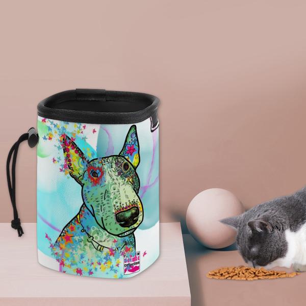 NomNom Bag Kalli - Leckerchenbeutel, Leckerli, Futterbeutel, bunt, Oxfordstoff, Mix, Mischling, SOKA, Listenhund, Bullterrier, Bulli