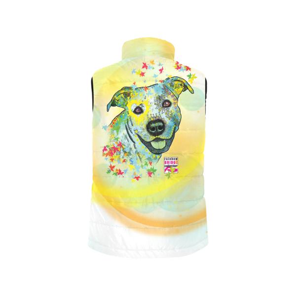 Weste mit Hundemotiv Kiki - 100 % Polyester, Wattiertes Futter, Ärmellos, bunt, Hundemotiv, AmStaff, Staff, Staffordshire, Pitbull, Pit