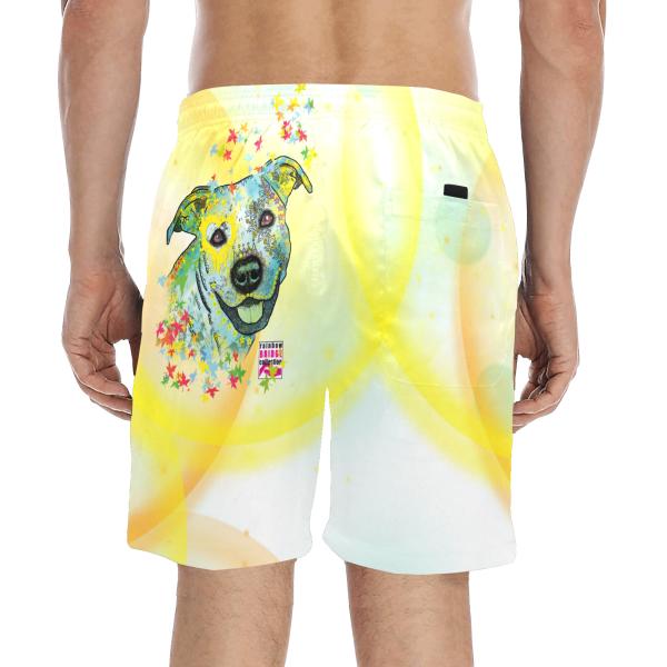 Badehose mit Hundemotiv Kiki - Badehose, Shorts, Strand, bunt, Swimwear, Bademode, Staffordshire, AmStaff, Staff, Pitbull, Pit, SOKA, Listenhund