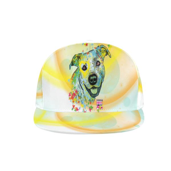 Cap Kiki – Baumwoll-Polyester-Mix, verstellbar, Unisex, One Size, bunt, Mischling, Mix, AmStaff, Staff, Staffordshire, Pitbull, Pit, SOKA, Listenhund