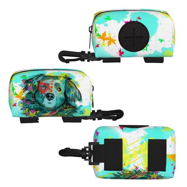 Kack & Pack mit Hundemotiv Krümel - Hundekottütentasche, Hundekotbeutelhalter, bunt, Polyster, Mischling, Mix, Chihauhau