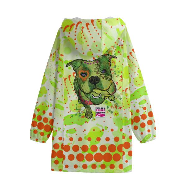 Regenjacke mit Hundemoiv Lani von Hinten