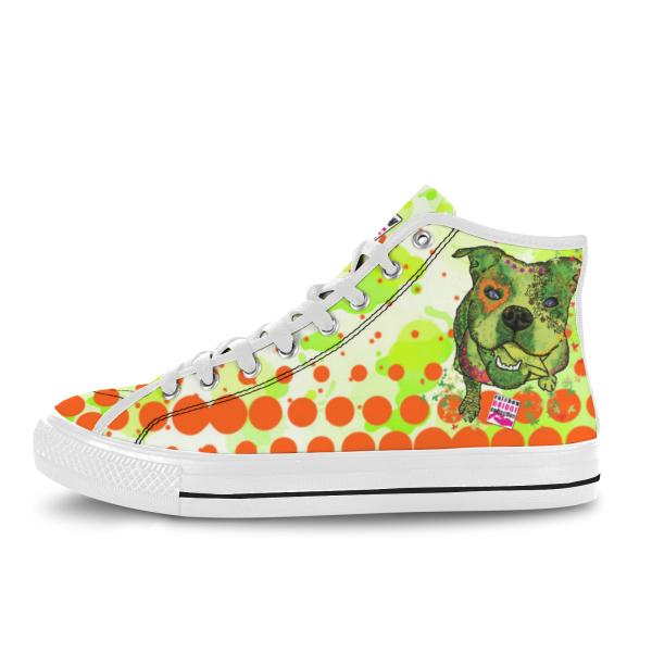 Sneaker mit Hundemotiv Lani - Turnschuh, Sportschuh, bunt, Unisex, Grösse 36-46, Mischling, Mix, Englische Bulldogge, Bully