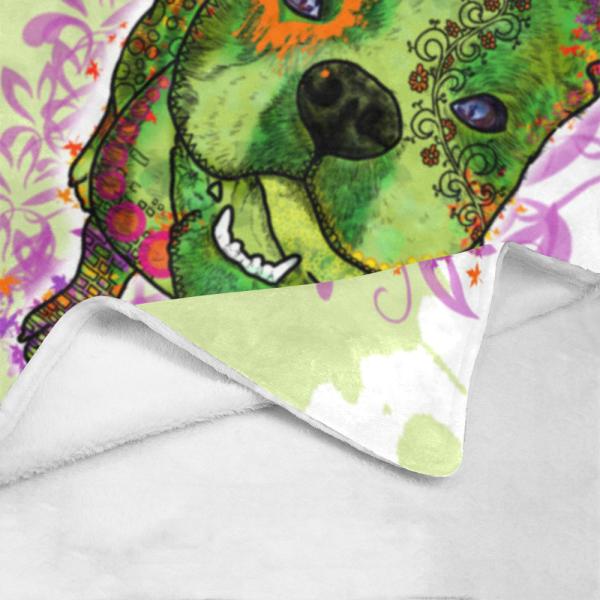 Decke Lani -  Fleecedecke, kuschlig, weich, bunt, Motive in Digitaler Popart, 152cm x 203cm, bunt, englische Bulldogge, english Bulldog, Bully