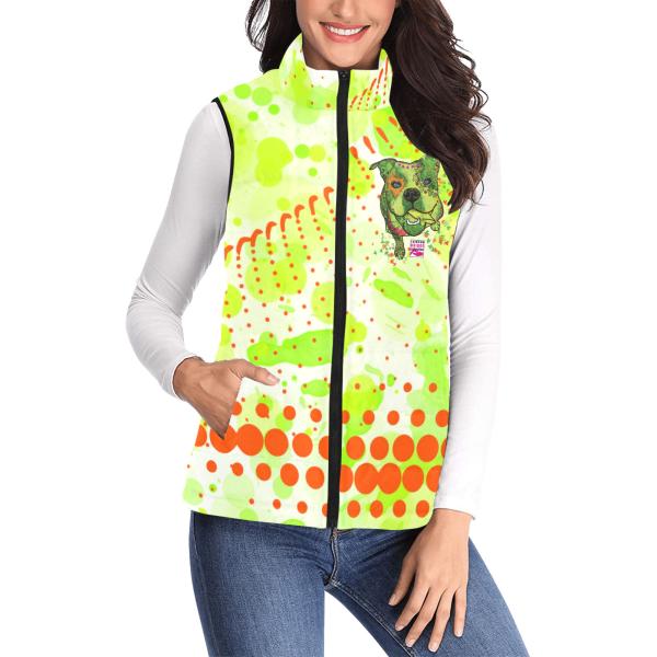 Weste mit Hundemotiv Lani - 100 % Polyester, Wattiertes Futter, Ärmellos, bunt, Hundemotiv, Englische Bulldogge, Bully