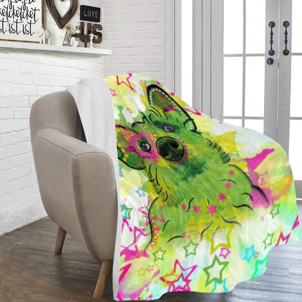 Decke Luna -  Fleecedecke, kuschlig, weich, bunt, Motive in Digitaler Popart, 152cm x 203cm, bunt, Mischling, Mix