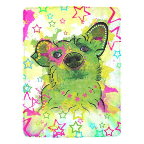 Decke Luna -  Fleecedecke, kuschlig, weich, bunt, Motive in Digitaler Popart, 152cm x 203cm, bunt, Mischling, Mix