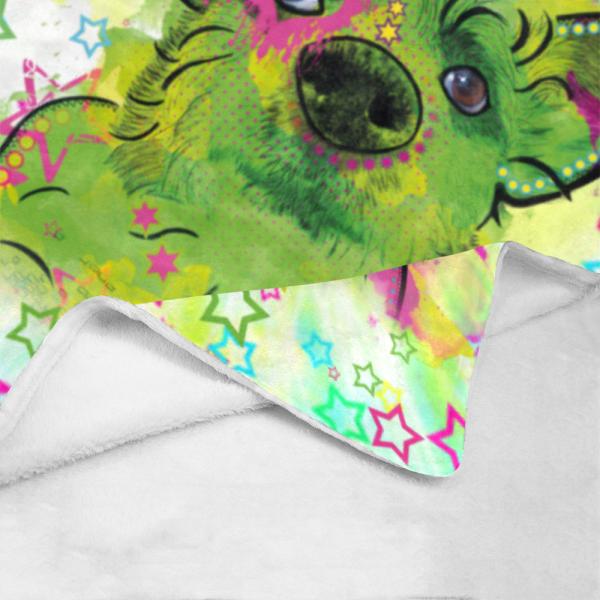 Decke Luna -  Fleecedecke, kuschlig, weich, bunt, Motive in Digitaler Popart, 152cm x 203cm, bunt, Mischling, Mix