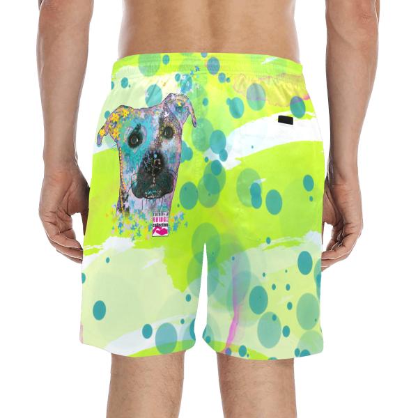 Badehose mit Hundemotiv Mojito - Badehose, Shorts, Strand, bunt, Swimwear, Bademode, Staffordshire, AmStaff, Staff, Pitbull, Pit, SOKA, Listenhund