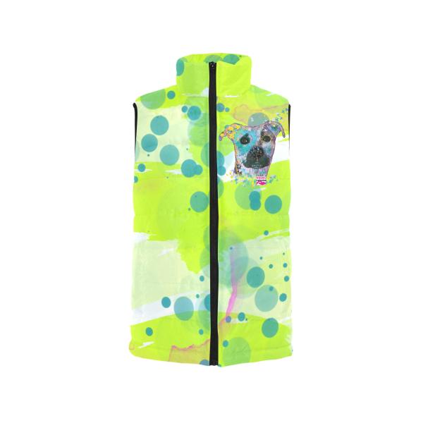 Weste mit Hundemotiv Mojito - 100 % Polyester, Wattiertes Futter, Ärmellos, bunt, Hundemotiv, AmStaff, Staff, Staffordshire, Pitbull, Pit