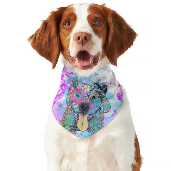 Hunde Bandana, Halstuch für Hunde, mit buntem Hundemotiv Momo