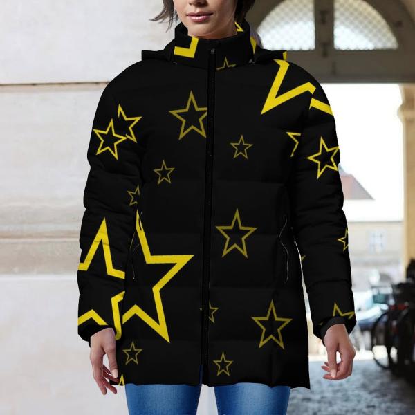 Warme Winterjacke mit Hundemotiv Motte1 – Popart Hundemotiv, 96% Polyester, 4% Spandex Unisex CD, bunt, Größe S-6XL, AmStaff, Staff, Staffordshire, Pitbull