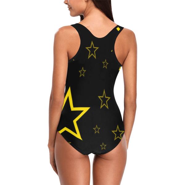 Badeanzug Hundemotiv Motte1 -  85% Polyester, 15% Spandex, Wasserecht, mit Innenfutter, bunt, AmStaff, Staff, Staffordshire, SOKA, Listenhund