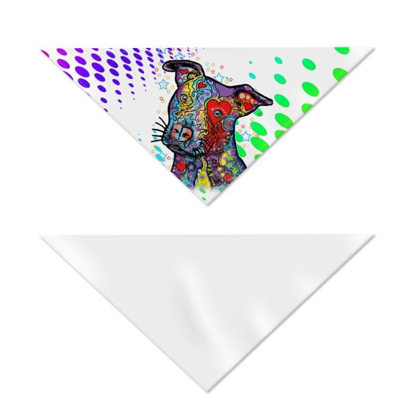 Hunde Bandana, Halstuch für Hunde, mit buntem Hundemotiv Motte3
