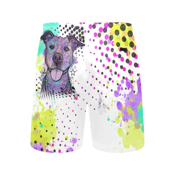 Badehose mit Hundemotiv Mäusi - Badehose, Shorts, Strand, bunt, Swimwear, Bademode, Staffordshire, AmStaff, Staff, Pitbull, Pit, SOKA, Listenhund