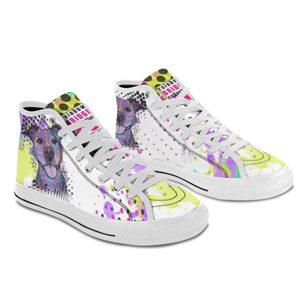 Sneaker mit Hundemotiv Mäusi - Turnschuh, Sportschuh, bunt, Unisex, Grösse 36-46, Mischling, Mix, Staffordshire, AmStaff, Staff, SOKA, Listenhund