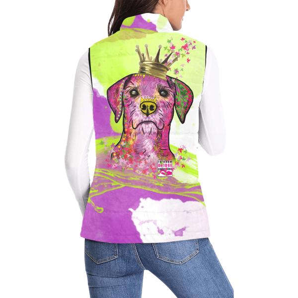 Weste mit Hundemotiv Otis - 100 % Polyester, Wattiertes Futter, Ärmellos, bunt, Hundemotiv, Strassenhunde, Mischling, Mix