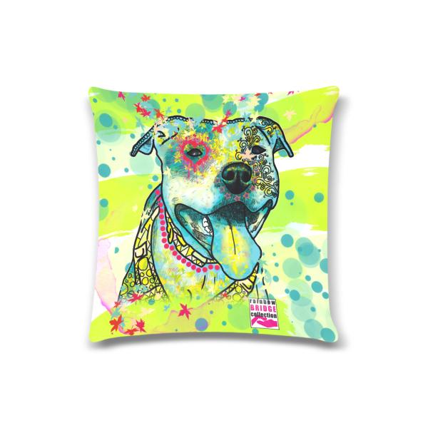 Sofakissen-Bezug Pablo- Popart Hundeporträt, 50x50 cm, Baumwolle & Polyester, beidseitig bedruckt, waschbar - Kopie