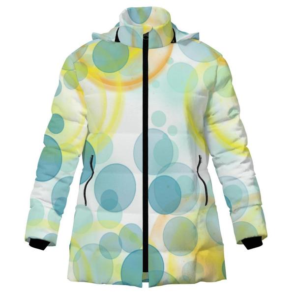 Warme Winterjacke mit Hundemotiv Paolo– Popart Hundemotiv, 96% Polyester, 4% Spandex Unisex, bunt, Größe S-6XL,Mischling, Mix, Basset Hound