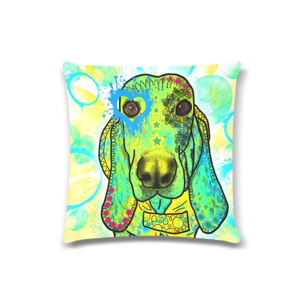 Sofakissen-Bezug Paolo- Popart Hundeporträt, 50x50 cm, Baumwolle & Polyester, beidseitig bedruckt, waschbar - Kopie