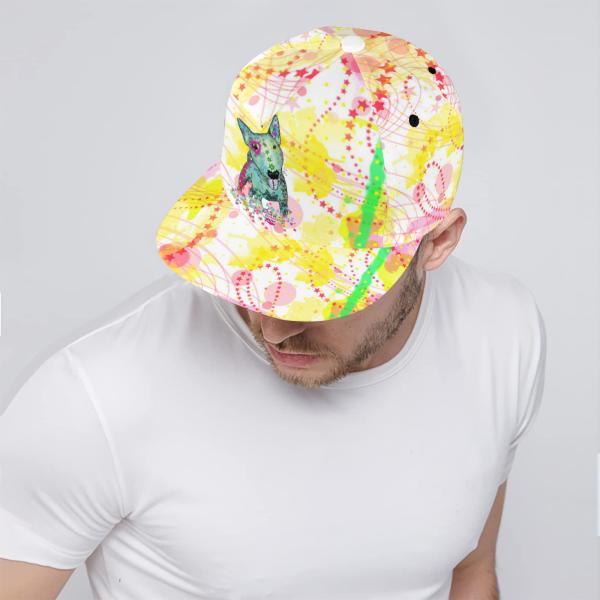 Cap Paul– Baumwoll-Polyester-Mix, verstellbar, Unisex, One Size, bunt, Mix, Mischling, Bullterrier, Bulli, SOKA, Listenhund