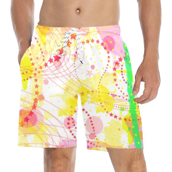 Badehose mit Hundemotiv Paul - Badehose, Shorts, Strand, bunt, Swimwear, Bademode, Bullterrier, Bulli, Mix, Mischling
