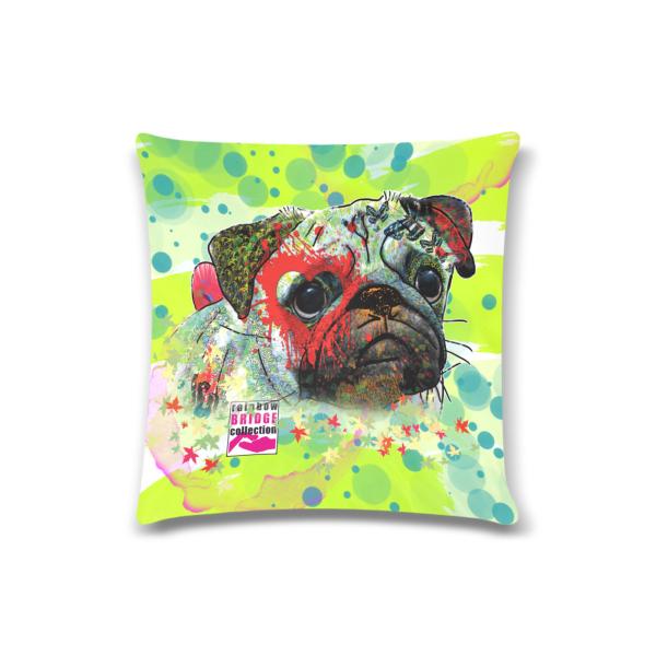 Sofakissen-Bezug Rex 2 - Popart Hundeporträt, 50x50 cm, Baumwolle & Polyester, beidseitig bedruckt, waschbar - Kopie