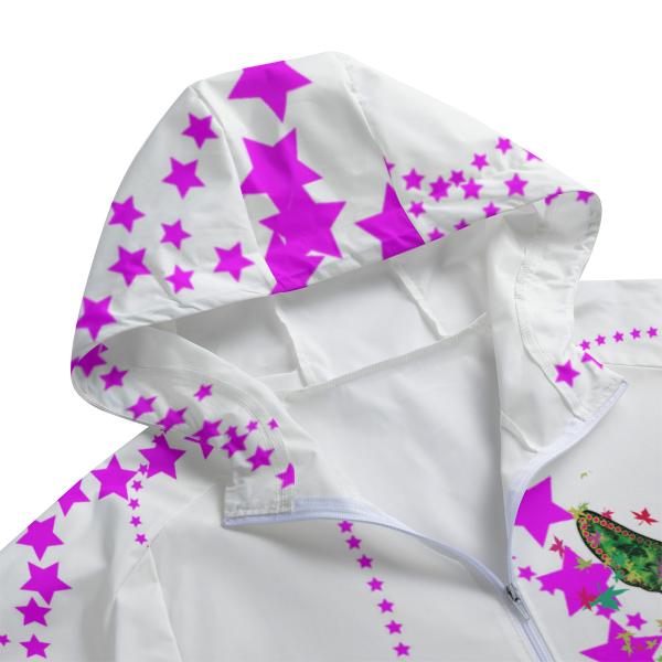 Regenjacke it Hundemotiv Roxy Detailauschnitt Kapuze