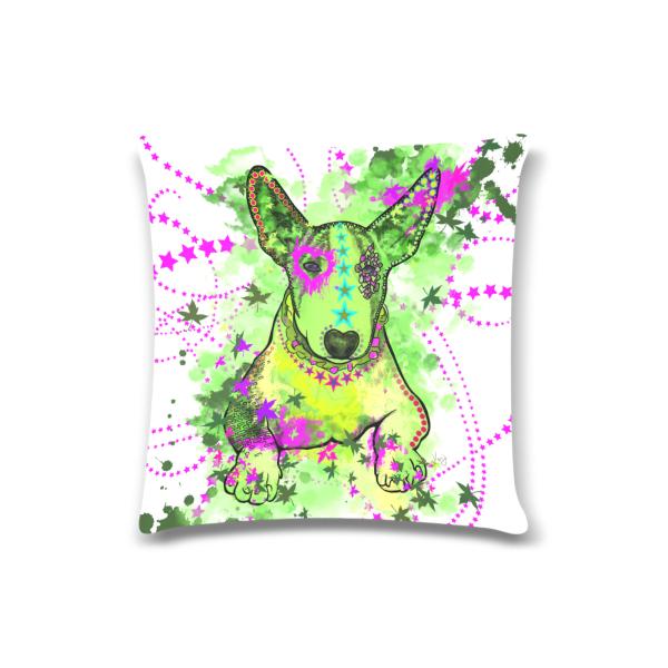 Sofakissen-Bezug Roxy- Popart Hundeporträt, 50x50 cm, Baumwolle & Polyester, beidseitig bedruckt, waschbar - Kopie