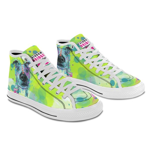 Sneaker mit Hundemotiv Sancho - Turnschuh, Sportschuh, bunt, Unisex, Grösse 36-46, Mischling, Mix, Staffordshire, AmStaff, Staff, SOKA, Listenhund