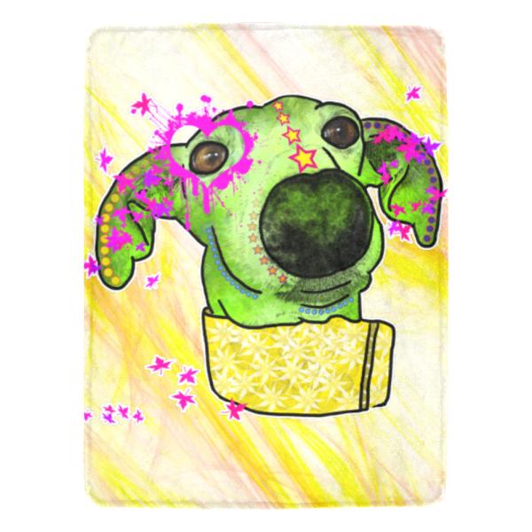 Decke Sienna -  Fleecedecke, kuschlig, weich, bunt, Motive in Digitaler Popart, 152cm x 203cm, bunt, Windhunde, Podenco, Mix, Sienna