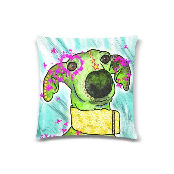 Sofakissen-Bezug Sienna- Popart Hundeporträt, 50x50 cm, Baumwolle & Polyester, beidseitig bedruckt, waschbar