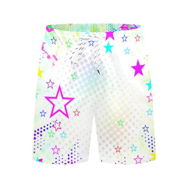 Badehose mit Hundemotiv Sunny - Badehose, Shorts, Strand, bunt, Swimwear, Bademode, Mix, Mischling, Golden Retriever, Goldy