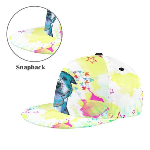 Trendige Damen & Herren Baseball Cap | Streetwear & Streetstyle Mütze mit bunten Hundemotiven der Rassen American Staffordshire Terrier, AmStaff, Staff, Staffi, Pitbull Terrier, Pit, Piti, Mischling, Mix, SOKA, Listenhund