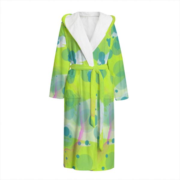 Bunter Bademantel Tasci aus Flanell – flauschig & farbenfroh, Größen S–2XL