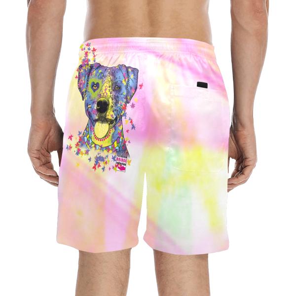 Badehose mit Hundemotiv Tayra - Badehose, Shorts, Strand, bunt, Swimwear, Bademode, Staffordshire, AmStaff, Staff, Pitbull, Pit, SOKA, Listenhund